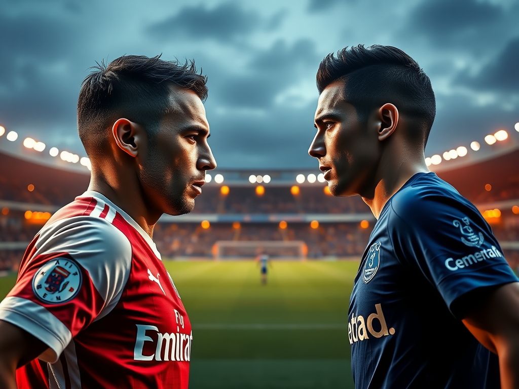 Arsenal vs Everton Match Poster