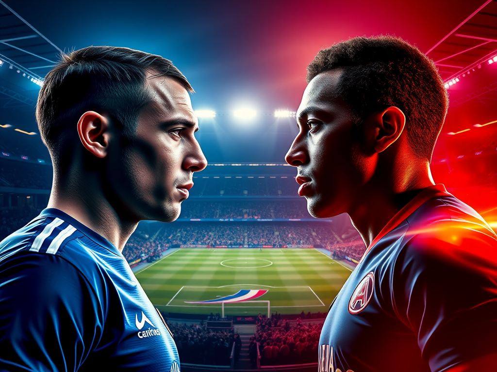 Chelsea vs Paris Saint-Germain Match Poster