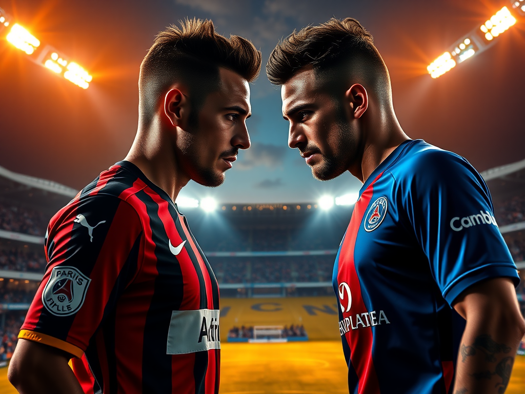 Nice vs Paris Saint-Germain Match Poster