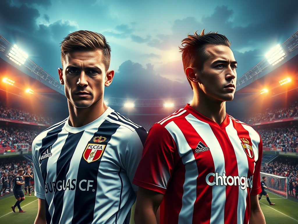 Burgos CF vs Sporting Gijon Match Poster