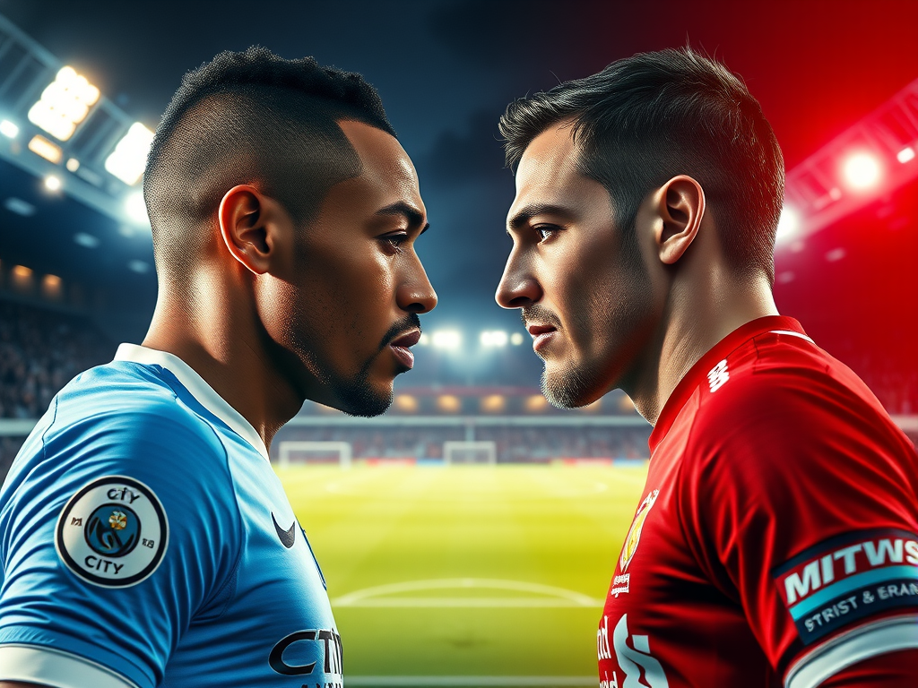 Manchester City vs Liverpool Match Poster
