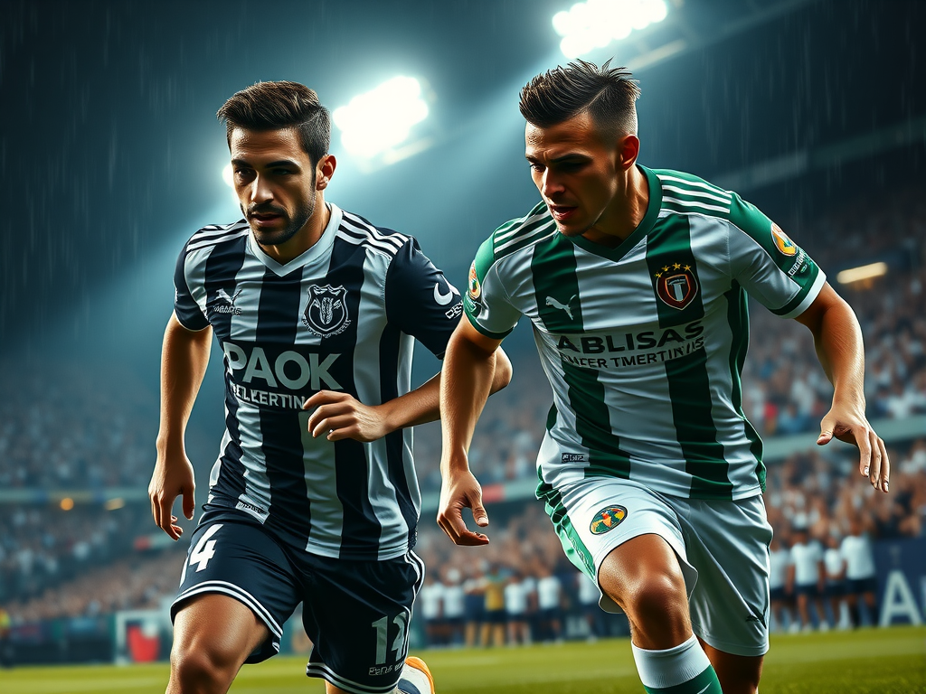 PAOK FC vs Panathinaikos Match Poster