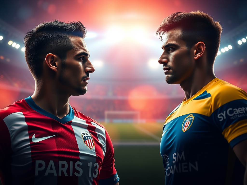 Paris 13 Atletico vs Caen Match Poster