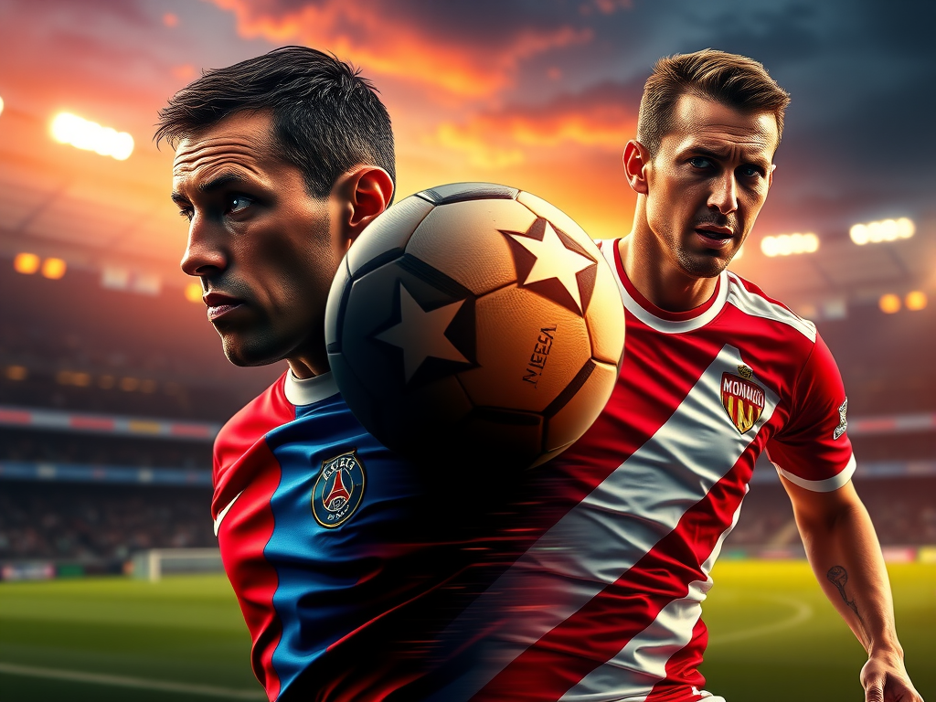 Paris FC vs AS Monaco Match Poster